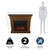 Real Flame Crawford 48" Slim Electric Fireplace with Mantel for Living Room or Bedroom, Replaceable Fireplace Insert Heater