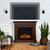 Real Flame Crawford 48" Slim Electric Fireplace with Mantel for Living Room or Bedroom, Replaceable Fireplace Insert Heater