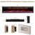 88" Electric Fireplace, Recessed/in-Wall or Wall Mounted, 80-90" Linear, Ultra-Narrow Frame, WiFi App + Alexa, 6 Flame