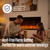 Westinghouse 50inch 3-Sided Electric Fireplace, Realistic Flame&Log Set, Compatible with Alexa & Google Home