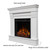 Real Flame Chateau 41" Corner Electric Fireplace with Mantel for Living Room or Bedroom