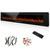 84 inches Recessed & Wall Mounted Fireplace Heater 13 * 13 Colors Flame &Fuel Bed w/5 Dimmer, Touchscreen &Remote Control Temp