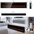 84 inches Recessed & Wall Mounted Fireplace Heater 13 * 13 Colors Flame &Fuel Bed w/5 Dimmer, Touchscreen &Remote Control Temp