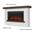 Bernice Landscape Electric Fireplace in White by Real Flame