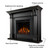 Real Flame Ashley 48" Electric Fireplace with Mantel for Living Room or Bedroom