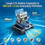 Cordless Pool Vacuum Robot Wall Climbing Waterline Cleaning, Smart Navigation, 180-Min Runtime up to 2150 Sq. Ft., Self-Parking