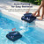 Cordless Pool Vacuum Robot Wall Climbing Waterline Cleaning, Smart Navigation, 180-Min Runtime up to 2150 Sq. Ft., Self-Parking