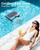 2026 Upgraded F1T Solar Powered Robotic Pool Skimmer Surface Cleaner with APP Support Dual Charging Options