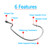 Fishing Hooks, 110pcs Bass Hooks Fishing, 6 Sizes Fishing Hooks Freshwater