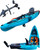 Fishing Kayak - 10.8ft, 400 lbs Capacity, Gray - Pedal