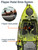 Kayak by BKC, Compact Sit-on-Top Single Kayak with Pedal Drive