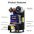 Fully Automatic 350W 90/95mm Cup Sealing Machine Electric