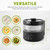 Aroma Housewares Professional 8-Cup (Cooked) SmartCarb Multicooker and Flavor-Lock Food Steamer