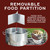 CONCORD Extra Large Outdoor Stainless Steel Stock Pot Steamer and Braiser Combo