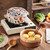Japanese Casserole Pot with Handles for Cooking, Ceramic Casserole Clay Pot Steam Stew Pot with Steamer Basket