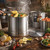 Alpine Cuisine 9-Piece Aluminum Steamer Pot Set