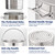 ARC 84-QT Large Stainless Steel Stockpot for Seafood Boiler Crawfish Pot with Basket and Steamer Rack