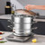 SOGA 3-Tier 11.8 in Heavy-Duty Stainless Steel Food Steamer