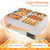Commercial Food Warmer 6-Pan, 110V 850W Buffet Electric Steam Table with Lid Electric Countertop Food Warmer Steam Table