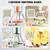 VEVOR Commercial Vegetable Chopper w/ 4 Replacement Blades, Stainless Steel French Fry Cutter