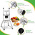 POWLAB Commercial Vegetable Chopper & French Fry Cutter, Stainless Steel Manual Dicer, 3 Blades (1/4", 3/8", 8-Wedge), Suction Base, Fast Tomato Onion Potato Cutter for Restaurant & Home Kitchen