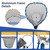 Fishing Net Blue Aluminum Alloy Rubber Fish Net
