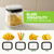 All-in-One French Fry Cutter for Potatoes and Strawberry Slicer – 4 Blade Fruit & Vegetable Slicer