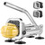French Fry Cutter, Ruooson Professional Potato Cutter Slicer with 1/2 In & 1/4 In Stainless Steel Blades