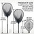 Fishing Net with Handle Length: 59" Depth