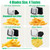French Fry Cutter with Apple Slicer, Heavy Duty Stainless Steel Potato Cutter for Fries