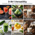 Cold Press Juicer Machine, 6.5" Large Feed Chute Masticating Extractor, Easy to Clean for Whole Fruits & Vegetables