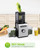 Cold Press Juicer Machine, 6.5" Large Feed Chute Masticating Extractor, Easy to Clean for Whole Fruits & Vegetables