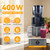 Cold Press Juicer Machines,5.8" Extra Wide Feed Chute juicer machines,350W Slow Cold Press Juicer Machines