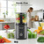 3-in-1 Juicer Machines, Cold Press Juicer 7“ Large Chute & 120oz – for Whole Vegetables & Fruits