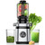 Juicer Machines, Cold Press Juicer with Wide Feed Chute, Slow Masticating Juicers for Whole Vegetables & Fruits