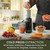 Elite Gourmet EJX600 Mini Compact Small Space-Saving Masticating Slow Juicer Cold Press Juice Extractor