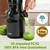 Juicer Machines,Fretta Cold Press Juicer Machines with American-Sourced PCTG Material,Fit Whole Fruits & Vegetables
