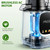 Pukomc Cold Press Juicer with Smart Display and Brushless Motor, 5.3'' Wide Mouth Feed Chute