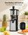 Juicer Machines, EUHOMY 5.8" Wide Feed Chute Cold Press Juicer for Whole Vegetables & Fruits