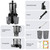 SUSTEAS Juicer Machines with 5.3" Extra Wide Chute,Cold Press Juicer for Whole Fruits & Vegetables