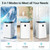 14000 BTU Portable Air Conditioners Cools Up to 700 Sq.Ft, 3-in-1 Energy Efficient Portable AC Unit with Remote Control