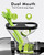 SiFENE Cold Press Juicer Machine, Compact Slow Masticating Juicer with Dual Feed Chute, Easy to Clean Fruit and Vegetable Extractor for Small Kitchen RV, Retro Toggle Switch, White