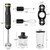 1200W Immersion Blender Handheld, 5-in-1 Variable Speed Emulsifier Hand Blender
