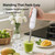 Cordless Hand Blender, 12V Rechargeable Immersion Blender with Brushless Motor