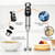 MegaWise Blender Handheld 12-Speed Stainless Steel Electric Hand Blender