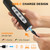 YUSWKO Black Handheld Milk Frother Wand with Stand for Coffee