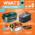 TRAVELISIMO Electric Lunch Box for Adults 100W Heated Lunch Box For Men 1.5L Stainless Steel Portable Food Warmer