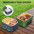 Cordless Electric Heated Lunch Box, 1.5L - 6.3 Cups 20000 mAh 100W Rechargeable Smart Self-Heating Food Warmer