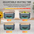 Cordless Electric Heated Lunch Box, XL 6.3Cups Rechargeable Food Warmer Lunch Box with Self Heating