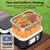 Electric Heated Lunch Box, 1.5L - 6.3 Cups 24000 mAh 100W Rechargeable Smart Self-Heating Food Warmer with Removable Divider